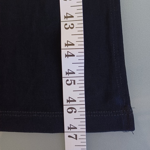 Chico's Travelers Black Wrap Midi Dress 3/4 Sleeve Tie Waist Size 2 L Large - Picture 6 of 7